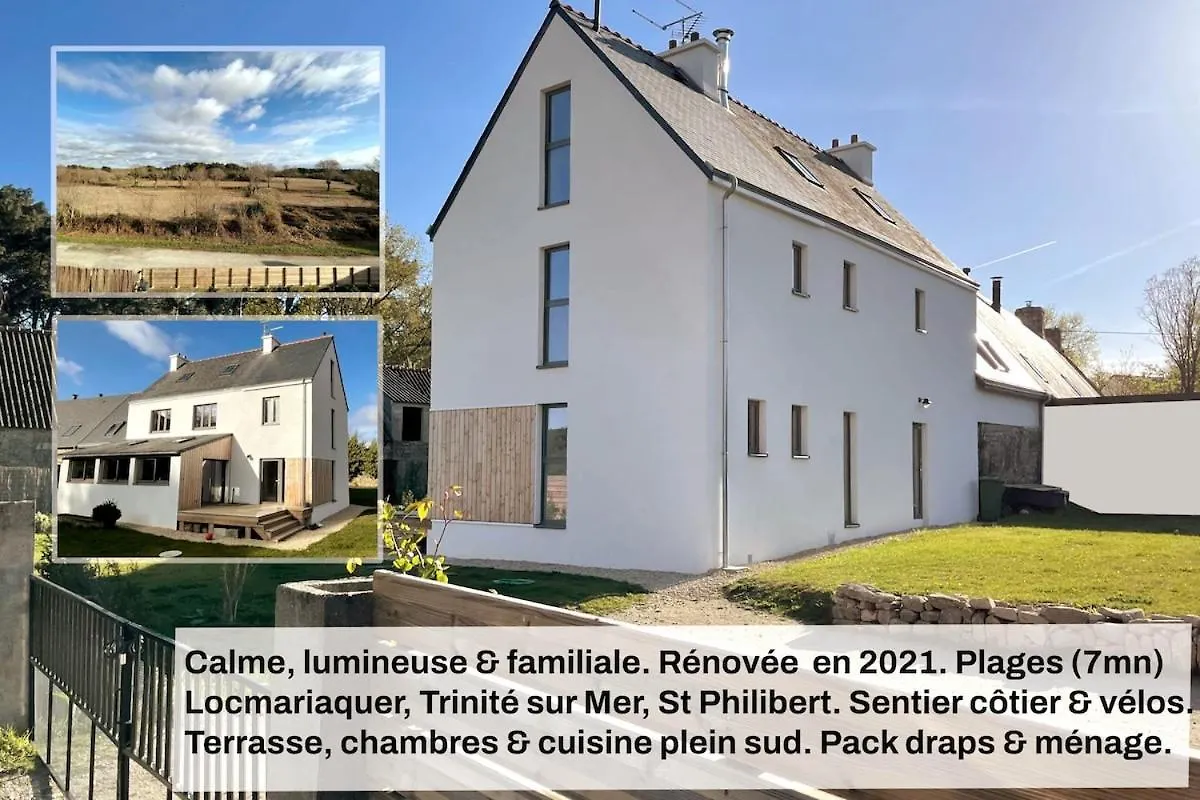 Maison Lumineuse A 7Mn Plages, 5Mn De La Trinite Saint-Philibert